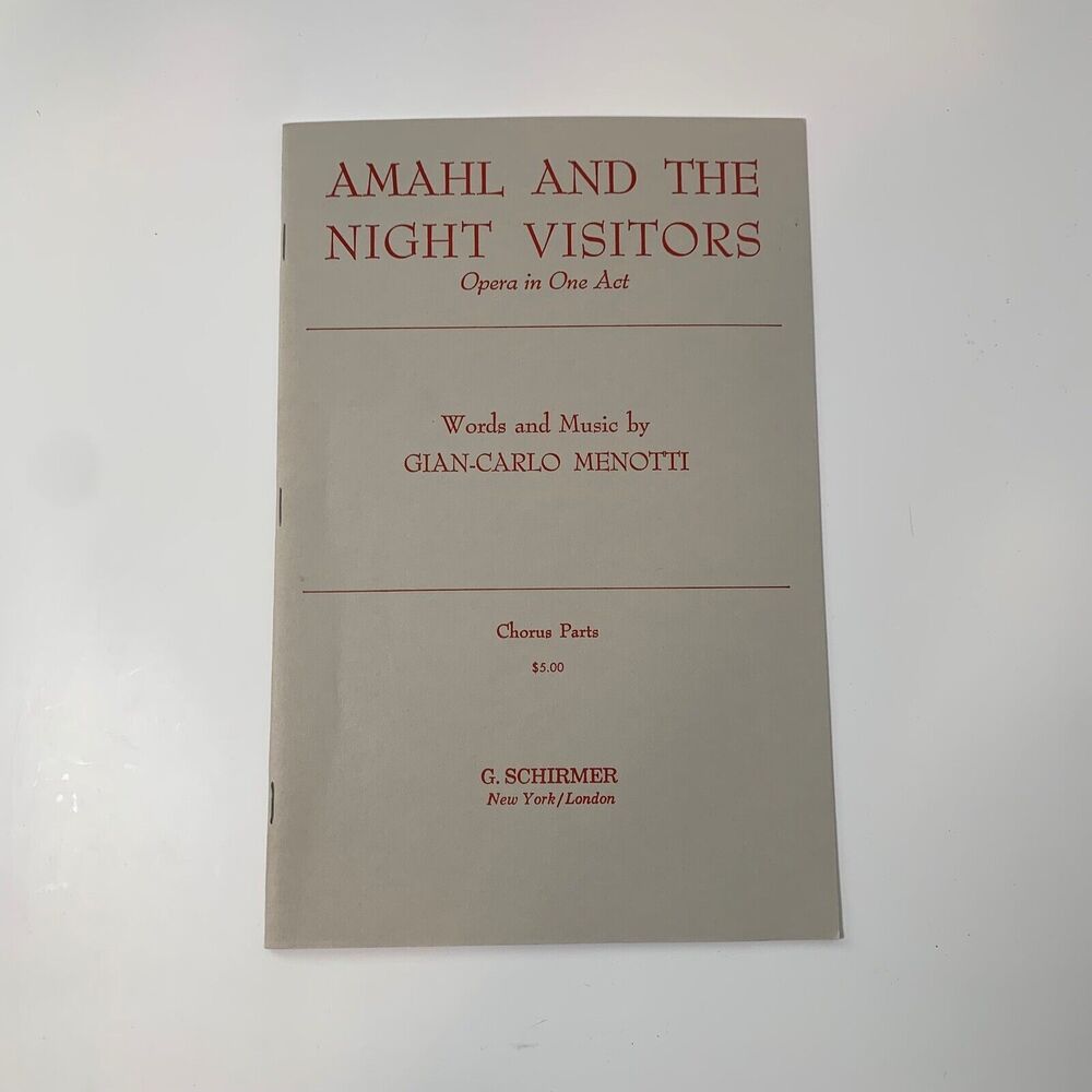 Amahl and the Night Visitors Chorus Parts Sheet Music - Gian-Carlo Menotti - Sch